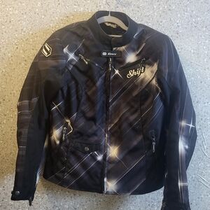 Shift Motorcycle Jacket, Womens. Multicolors And‎ Spot Light Designs, Size M